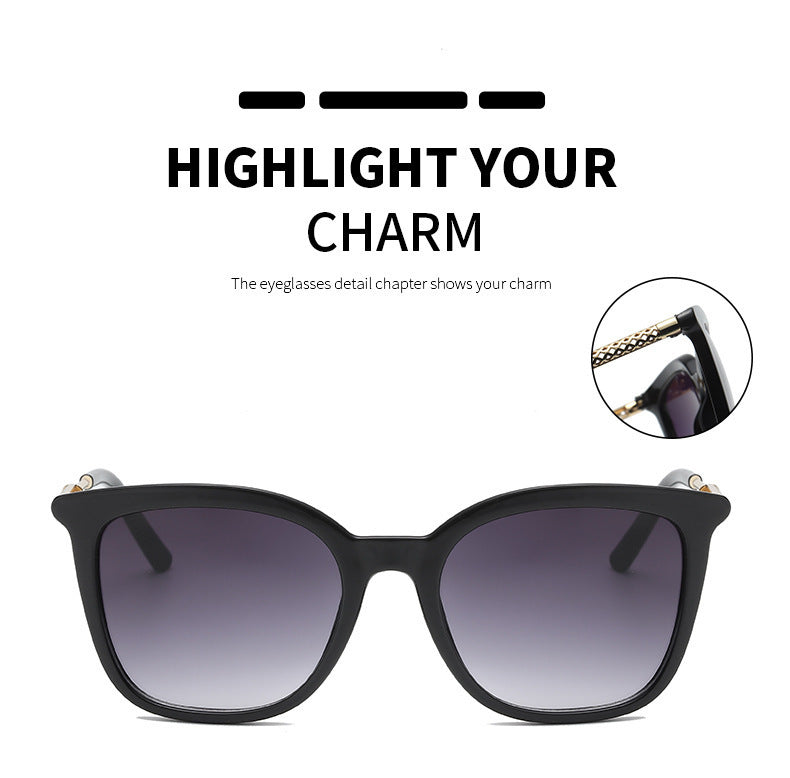 Metal Hollow Sunglasses Vintage Street Shot Sunglasses