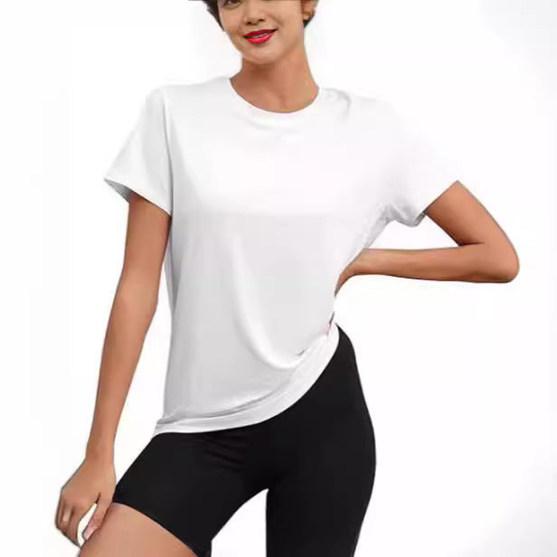 European And American Sports Top Round Neck Loose T-shirt