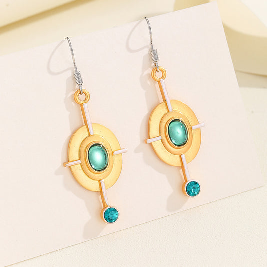 Retro Oval Earrings For Women