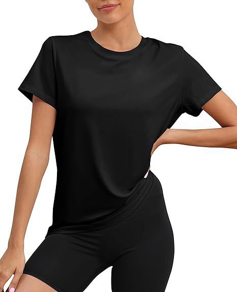 European And American Sports Top Round Neck Loose T-shirt