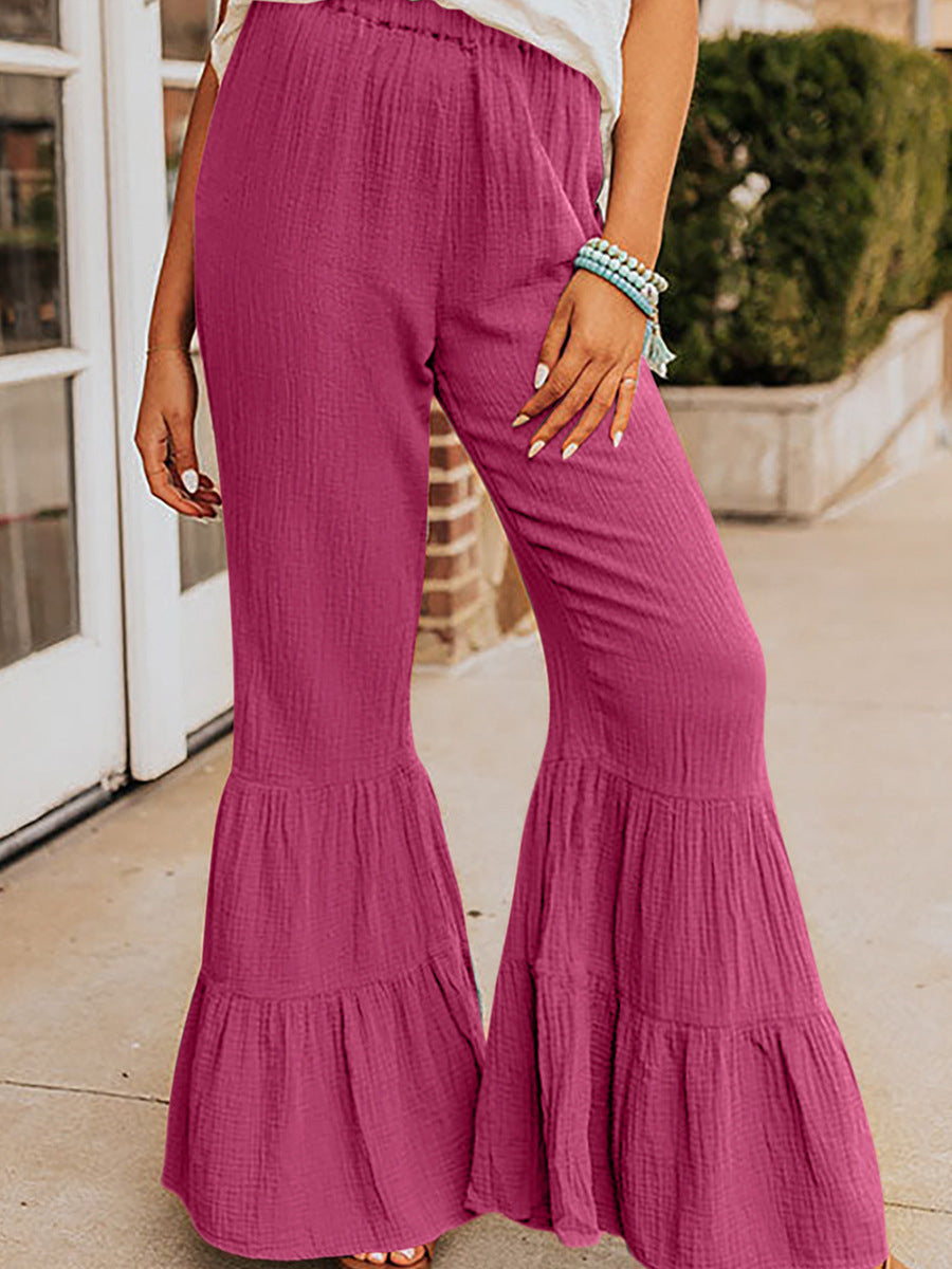 Casual And Versatile High Waist Bell-bottoms